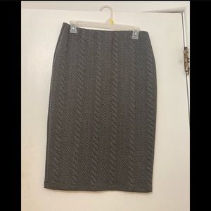 Mossimo Grey Knit Skirt